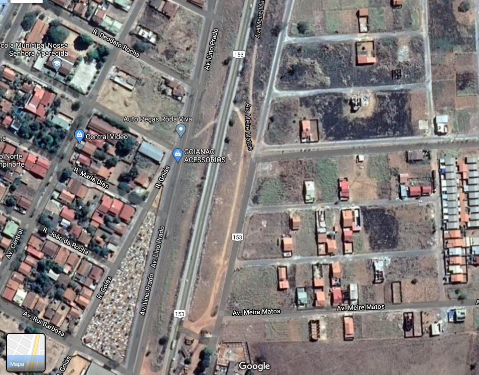 Área disponível para a venda na cidade de Campinorte